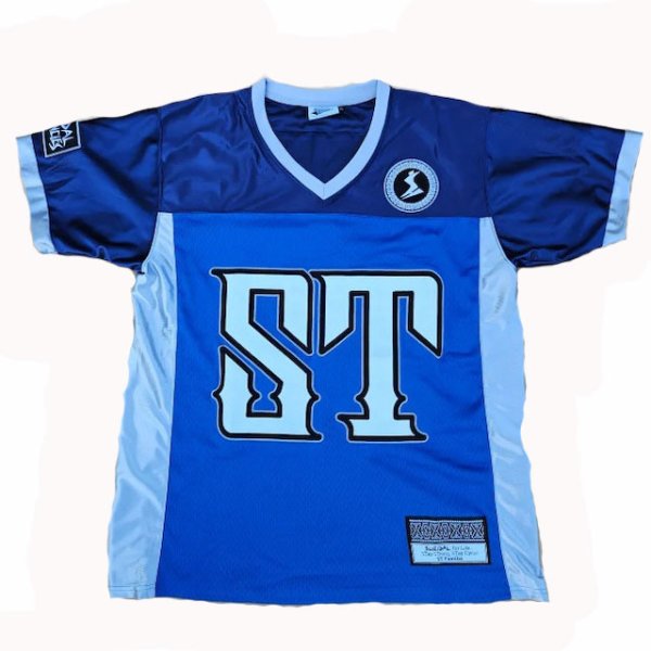 画像1: [SUICIDAL TENDEENCIES]-JERFTB Suicidal Football Jersey-BLUE- (1)
