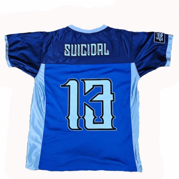 画像2: [SUICIDAL TENDEENCIES]-JERFTB Suicidal Football Jersey-BLUE- (2)