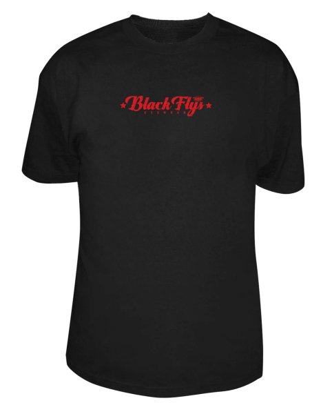 画像2: [BLACK FLYS]-FLY BOMBER S/S Tee-BLACK- (2)