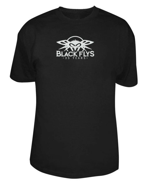 画像2: [BLACK FLYS]-35th Anniversary S/S Tee-BLACK- (2)