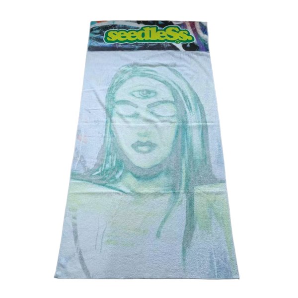 画像2: [seedleSs]-sd stash pocket beach towel-seedleSs green- (2)