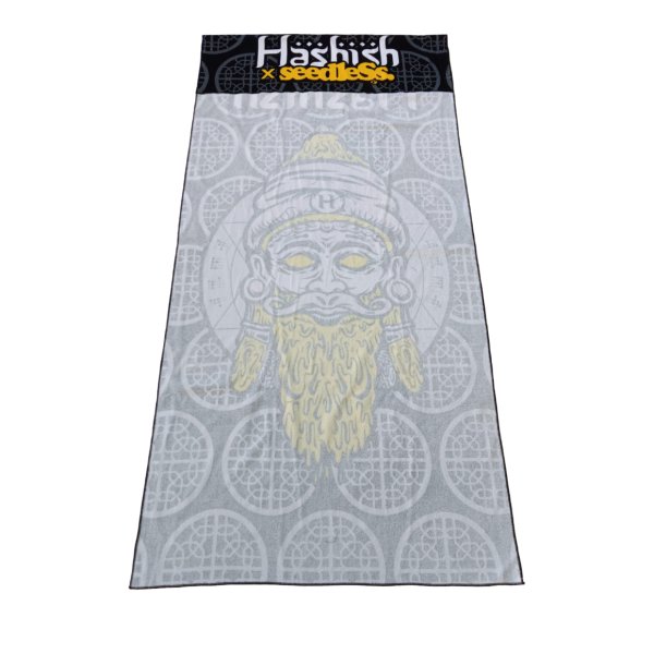 画像2: [seedleSs]-sd stash pocket beach towel-Hashish black- (2)