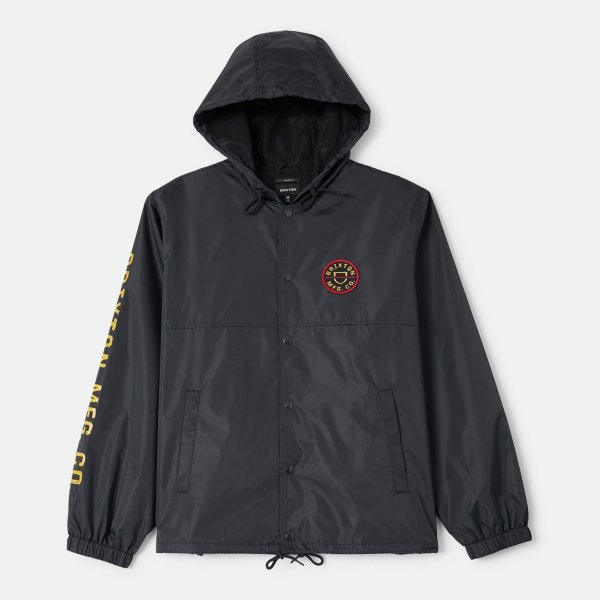 画像1: [BRIXTON]-HOODED CLAXTON LW JACKET-BLACK- (1)