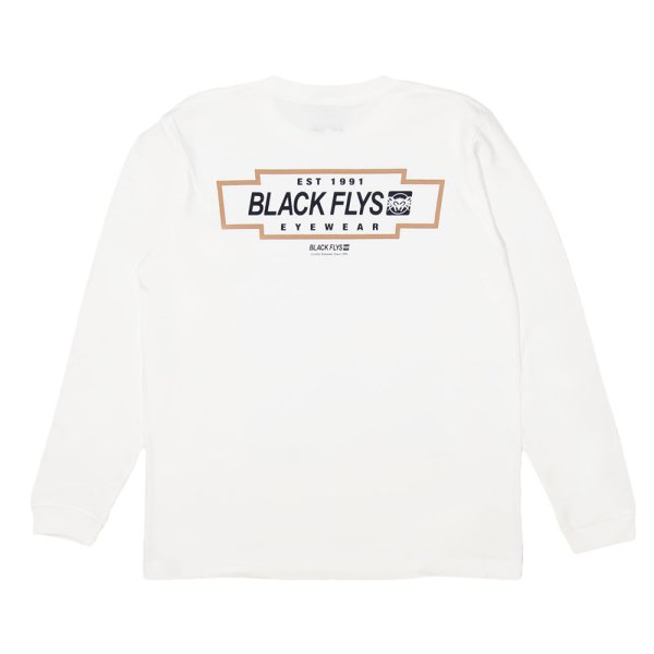 画像2: [BLACK FLYS]-FASTLANE L/S Tee-WHITE- (2)