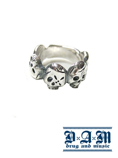 画像1: [DxAxM]-SKULL RING- (1)