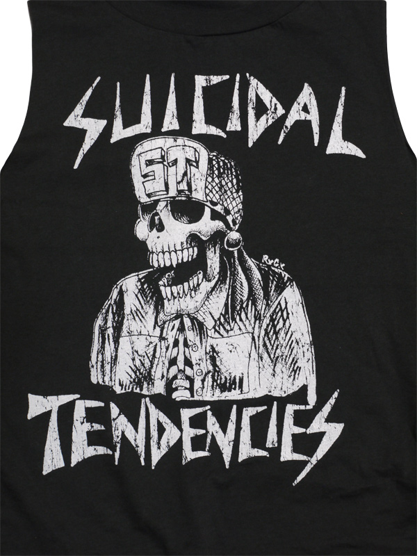 SUICIDAL TENDENCIES　GIRLS　レディース　Tシャツ　メッシュ　ノースリーブ　カットオフ　スカル　通販　スイサイダル