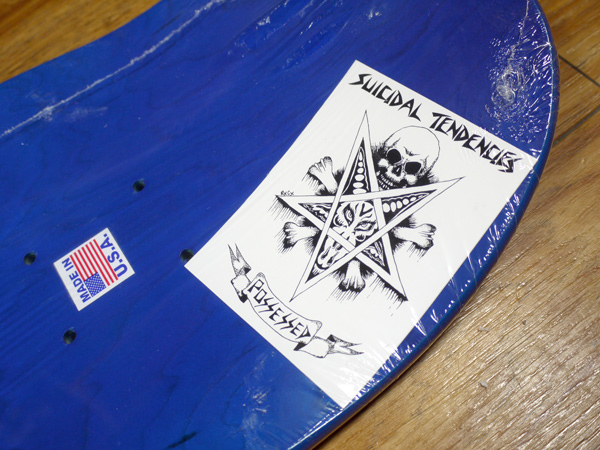 SUICIDAL TENDENCIES　MIKE VALLELY　マイクバレリー　スケートボード　クルーザー　デッキ　スケボー　スイサイダル　SUICIDAL　通販　POOL　BLUE