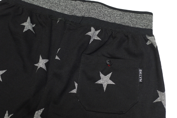 BROOKLYN CLOTH　Starred Jogger Shorts　ジョガーショーツ　スター　星　ハーフパンツ　スウェットパンツ　通販