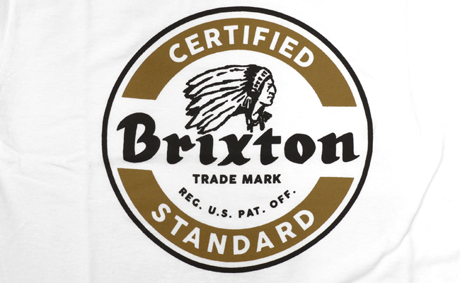 brixton　ブリクストン　Tシャツ　tee　通販　ブランド　取扱店　SOTO  白　ホワイト