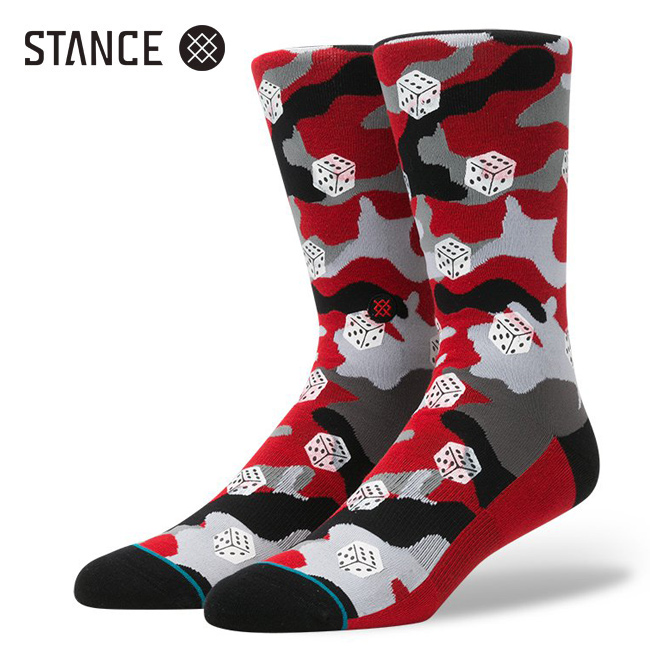 STANCE SOCKS  スタンス　ソックス　くつ下　メンズ　通販　dice camo　店舗