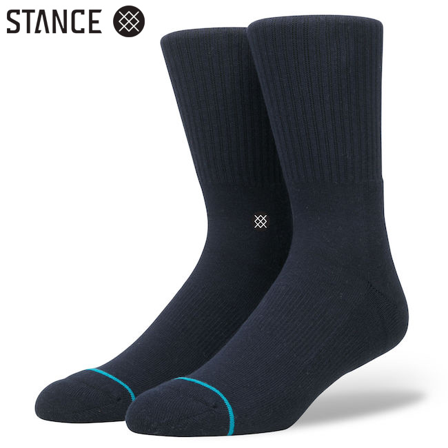 STANCE　スタンス　icon　dark navy  ソックス　靴下　通販