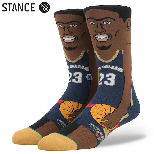 バスケットボール　Anthony Davis　cartoon　STANCE　スタンス　NBA　コラボ  ソックス　靴下　通販