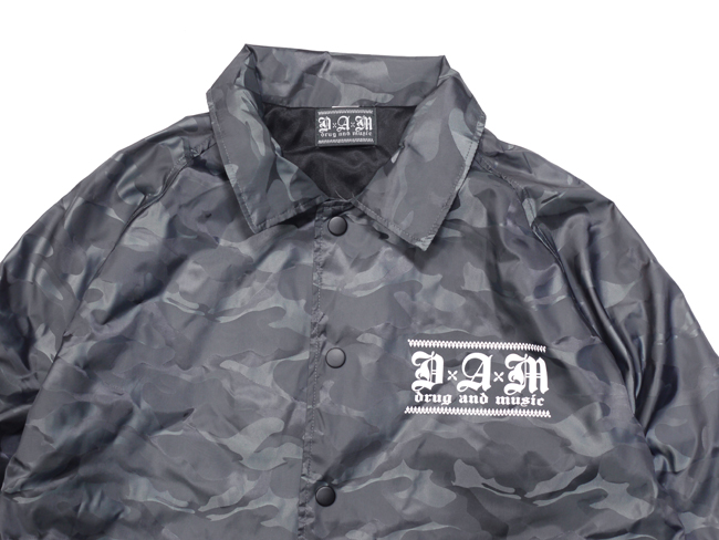 DxAxM　ダム　windbreaker　コーチジャケット　ウインドブレーカー　カモフラ　チャコール　通販