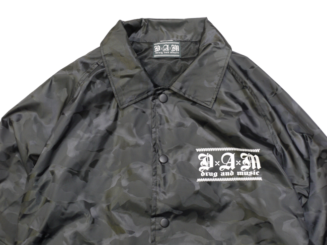 DxAxM　ダム　windbreaker　コーチジャケット　ウインドブレーカー　カモフラ　ブラック　通販