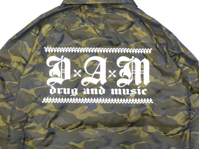 DxAxM　ダム　windbreaker　コーチジャケット　ウインドブレーカー　カモフラ　ゴールド　通販