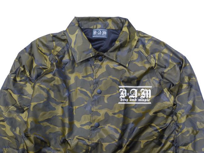 DxAxM　ダム　windbreaker　コーチジャケット　ウインドブレーカー　カモフラ　ゴールド　通販