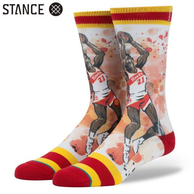 バスケットボール　Dominique Wilkins　todd francis  NBA legends　STANCE　スタンス　NBA　コラボ  ソックス　靴下　通販
