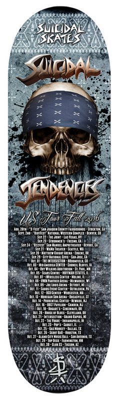 SUICIDLA TENDENCIES　WORLD GONE MAD  TOUR  ツアー　2016  スケートボード　デッキ　スケボー　通販
