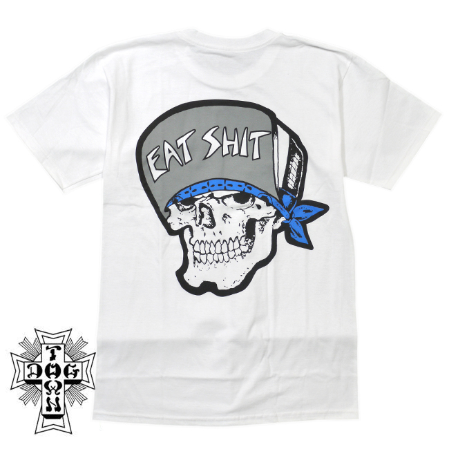 白　DOGTOWN　ドッグタウン　ドックタウン　Tシャツ　EAT SHIT　スカル　オールドスクール　通販　スケートボード　ブランド　SUICIDAL TENDENCIES