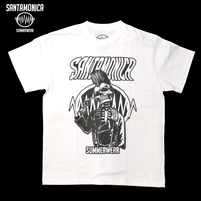 SANTAMONICA SUMMER WEAR　SUICIDE SKULL　Tシャツ　HEY-SMITH　ヘイスミス　通販　白Tee