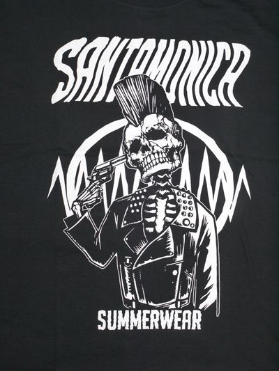 SANTAMONICA SUMMER WEAR　SUICIDE SKULL　Tシャツ　HEY-SMITH　ヘイスミス　通販　黒Tee