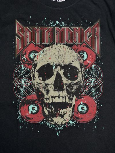 SANTAMONICA SUMMER WEAR　Metalic Skull　Tシャツ　HEY-SMITH　ヘイスミス　通販　ブラックTee