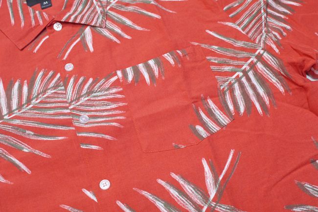ブリクストン　半袖　シャツ　ブランド　メンズ　brixton　　LOVITZ　red　ポプリン　リラックスフィット　通販