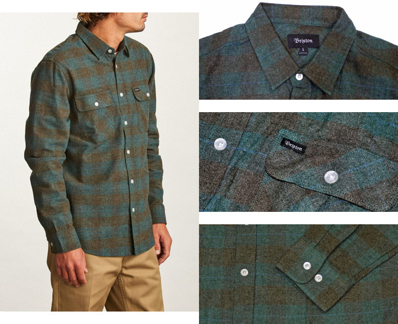 BRIXTON Bowery L//S Flannel