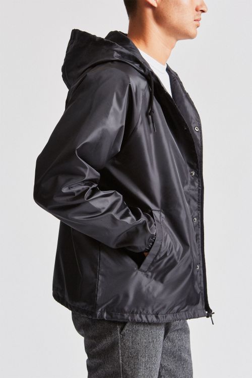 BRIXTON]-PARSONS HOOD JKT-BLACK- - CRUCIAL（クルーシャル）