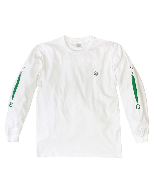 [POSSESSED SHOE.Co]-USUIMIDORI L/S Tee-WHITE-