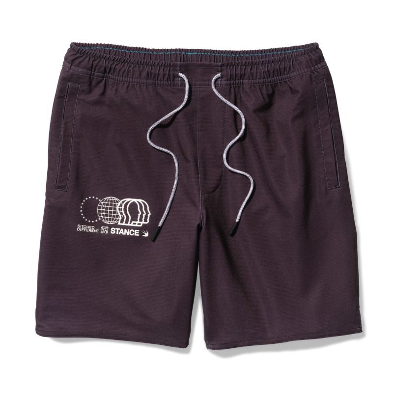 [STANCE WEAR]-COMPLEX SHORT-BLACK/BLACK-