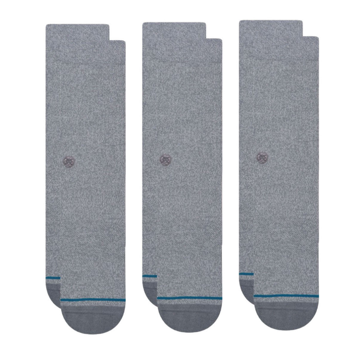 [STANCE]-ICON 3 PACK-GREY HEATHER-