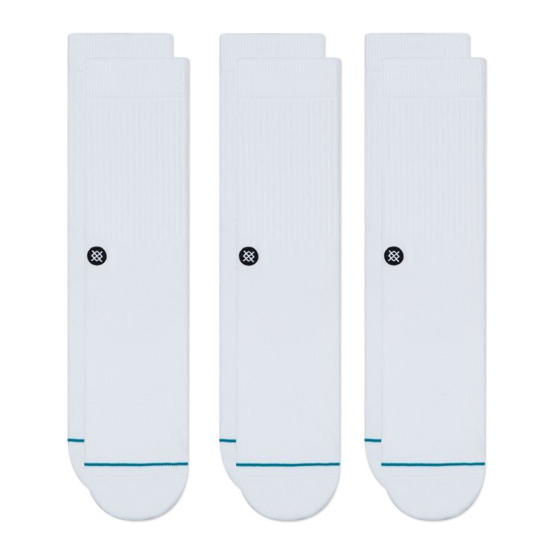 [STANCE]-ICON 3 PACK-WHITE-
